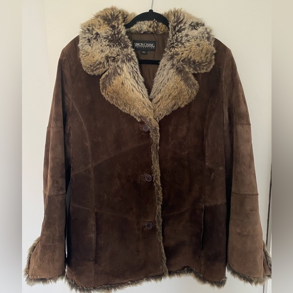 Faux Shearling Simon Chang Coat - Picture 1 of 3